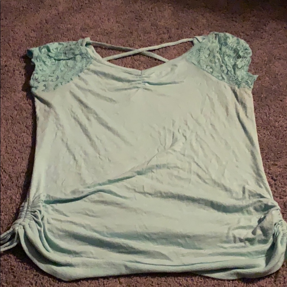 Teal shirt